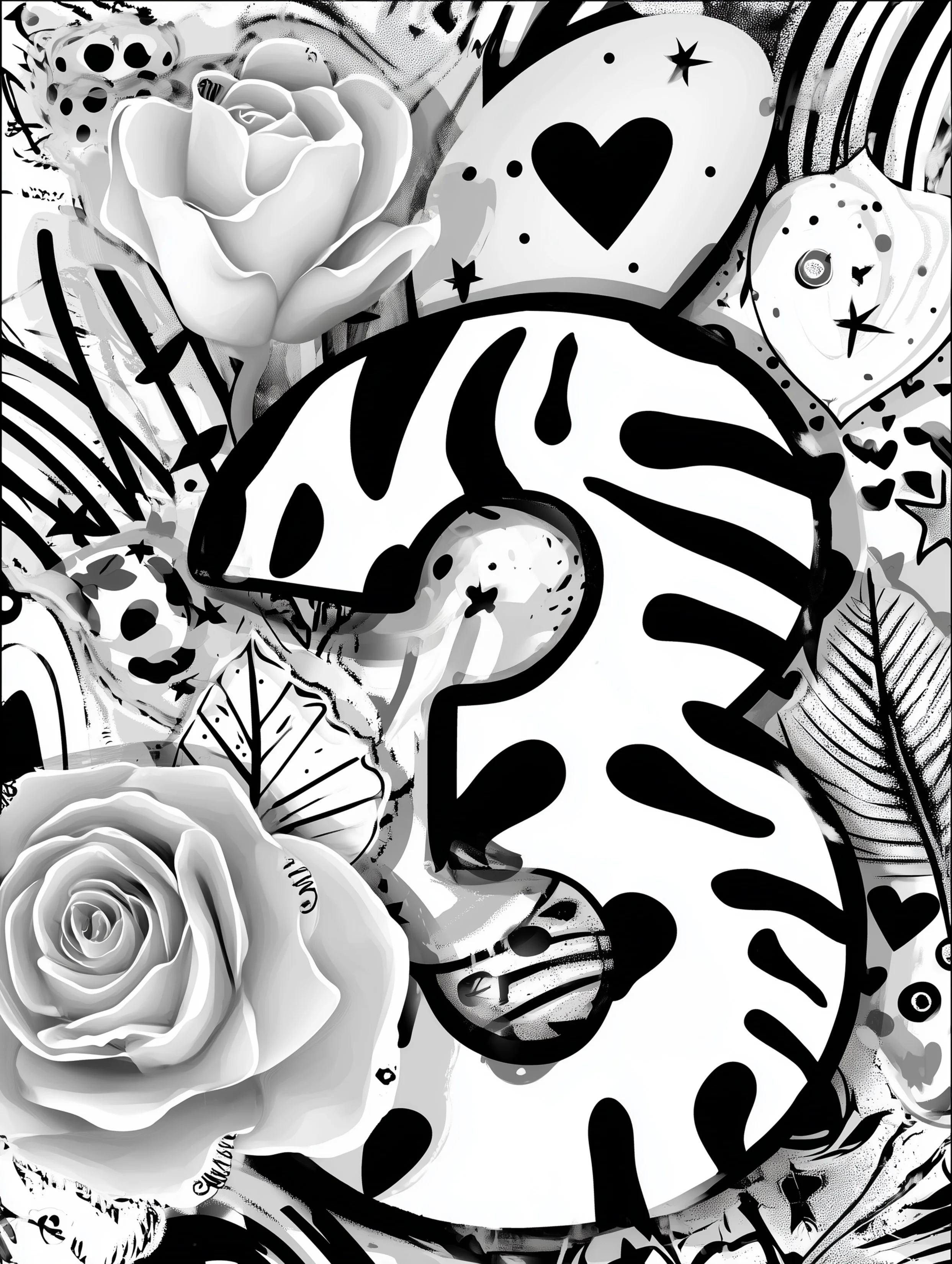 Free printable coloring page for numbers featuring a large version of the number three